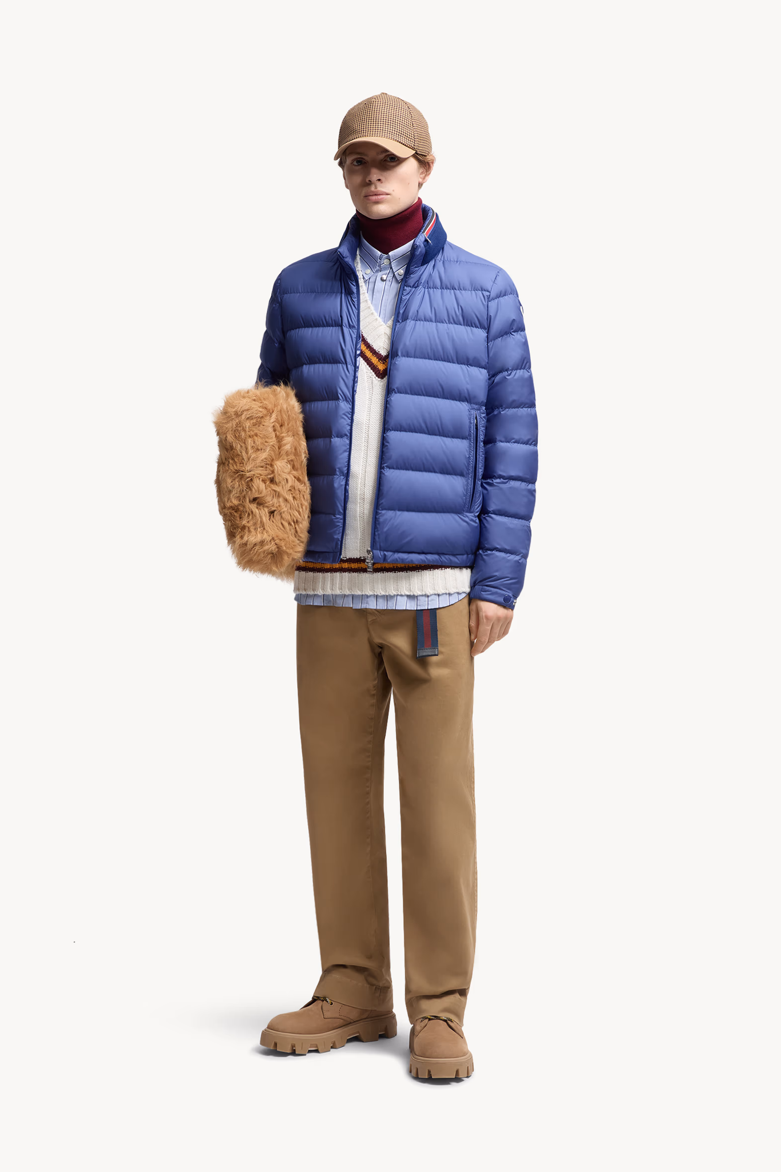 Brendann Short Down Jacket Men Blue Moncler 0